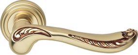 Ручка Linea Cali Lady на 11 круглой розетке Латунь мат