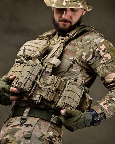 Тактична плитоноска з двома точками швидкого скидання Мультикам Asdag мультикам ОЛ2725 | Зображення 5