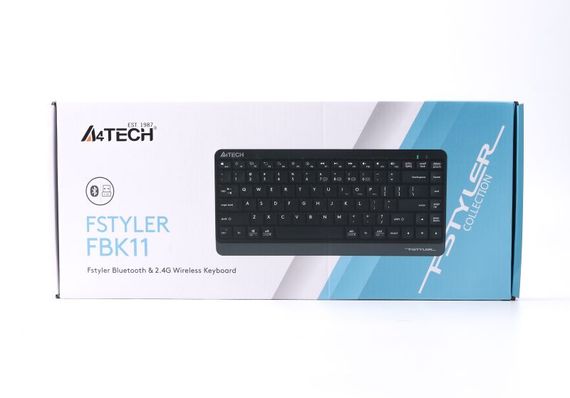 Клавіатура бездротова A4Tech Fstyler FBK11 (Grey),  USB, колір сірий | Зображення 7