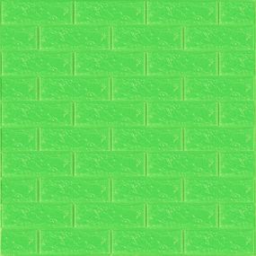 3D панель самоклеюча 700х770х3мм цегла Зелена (013-3) SW-00000639