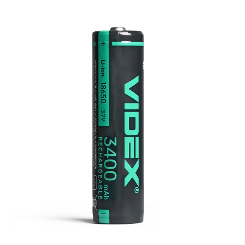 Акумулятор 18650 Li-lon 1,7 В 3400mAh захист (бл-1шт) Videx | Зображення 1