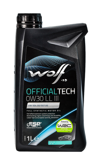 Моторна олива Wolf OFFICIALTECH LL III FE 0W-30 1л.