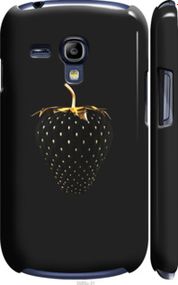 Чохол на Samsung Galaxy S3 mini Чорна полуниця "3585m-31-24368"