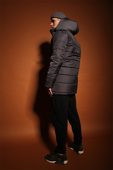 Парка зимова сірий S