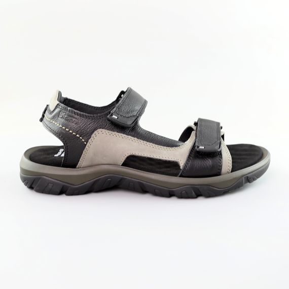 Сандалі чоловічі шкіряні 589189 Чорні сірі 40 41 42 43 44 45