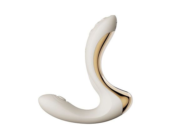 Вибратор-пульсатор с вакуумной насадкой Zalo – Talis G-Spot PulseWave Vibrator Ivory White | Зображення 2