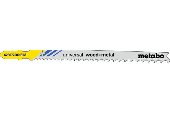 Полотно пилкове для лобзиків Metabo «UNIVERSAL WOOD + METAL», 106 мм /PROGR 623677000
