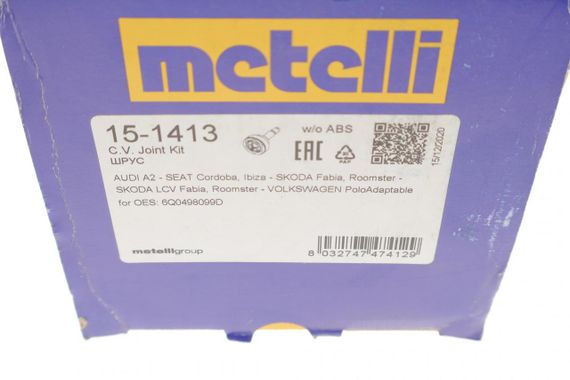ШРКШ зовнішній Skoda Fabia 99- Rapid 12-15 Roomster Seat 02-15 VW Polo 01- 36z 30z 52mm 85mm 43mm  15-1413 | Зображення 3