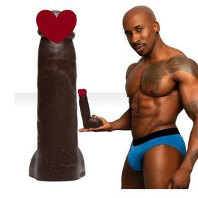 Фалоімітатор з мошонкою реалістичний Fleshjack Boys Max Konnor Dildo (RP), чорний, 24 см х 4.9 см sexstyle