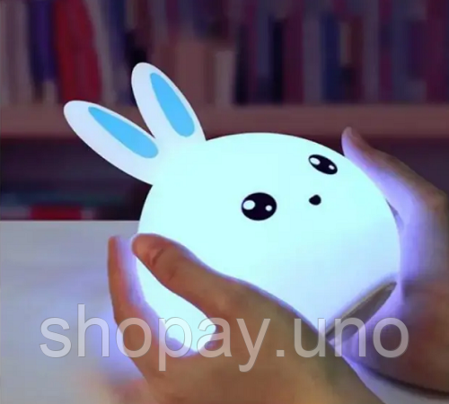 Детский силиконовый ночник  3DTOYSLAMP Кролик | Зображення 1