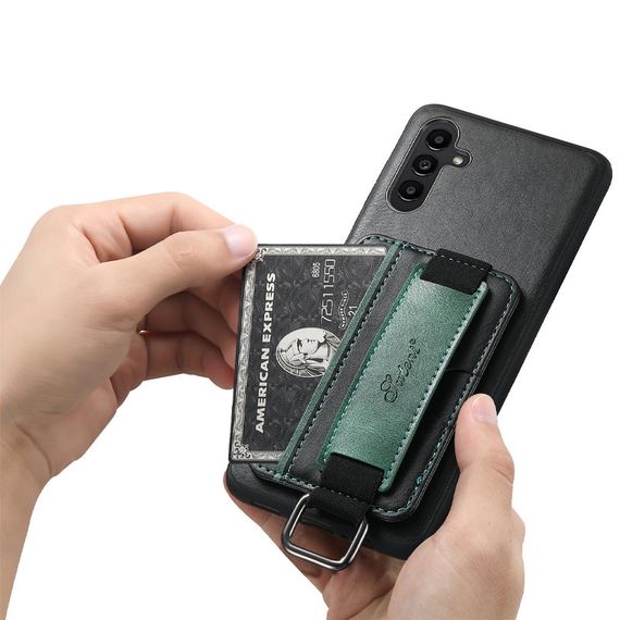 Кожаный чехол Wallet case and straps для Samsung Galaxy A14 4G/5G Черный / Black | Зображення 6