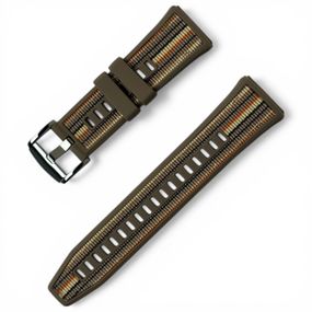 Силиконовый ремешок Primolux Nylon Silicone для смарт-часов Huawei Watch GT 6 Pro 46mm - Light Brown