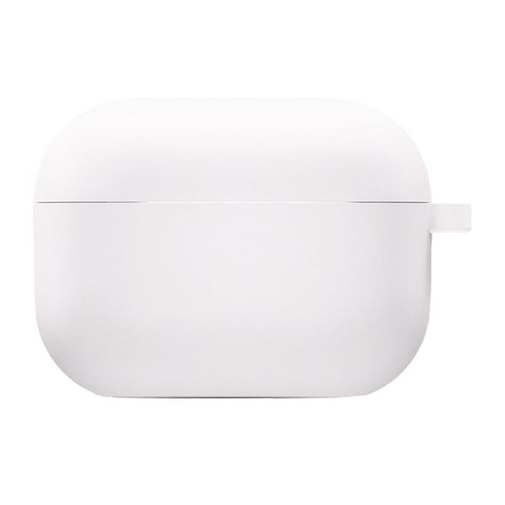 Силіконовий футляр з мікрофіброю для навушників Airpods 3 Білий / White
