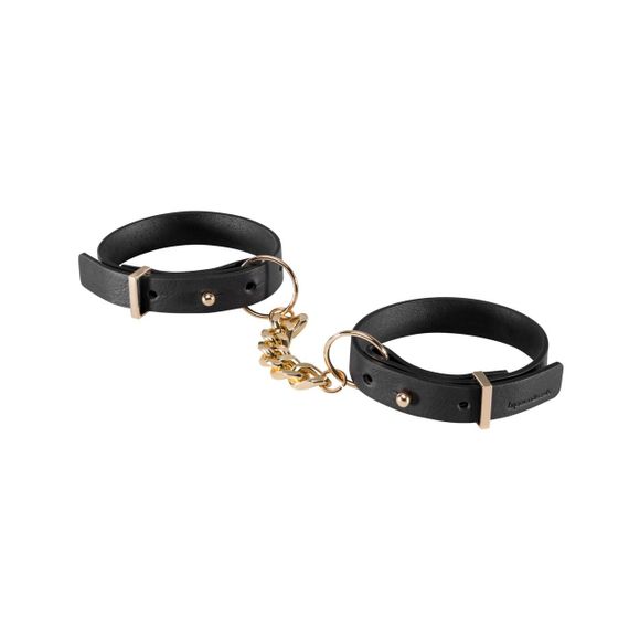 Наручники з екошкіри Bijoux Indiscrets Maze – Thin Handcuffs Black Sex Aura