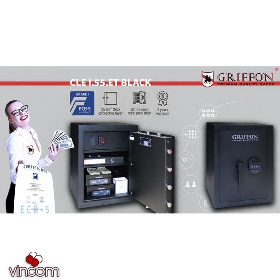 Сейф взломостойкий Griffon CLE I.55.ET BLACK | Зображення 4