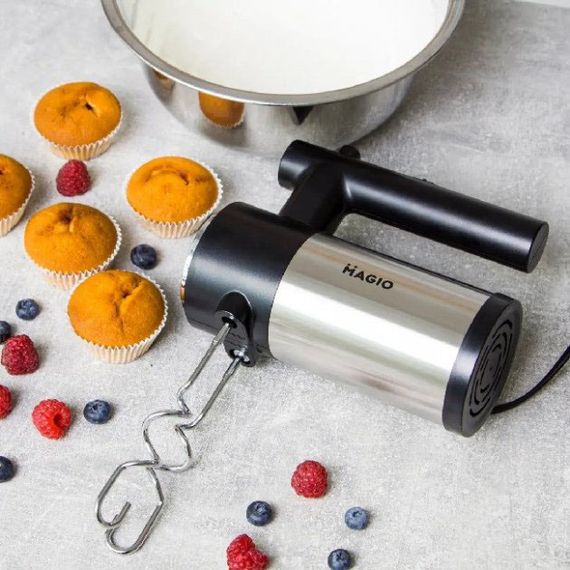 Міксер ручний MAGIO МG-231 300 Вт, міксер для збивання, міксер ручний для кухні, міксер для кухні | Зображення 4