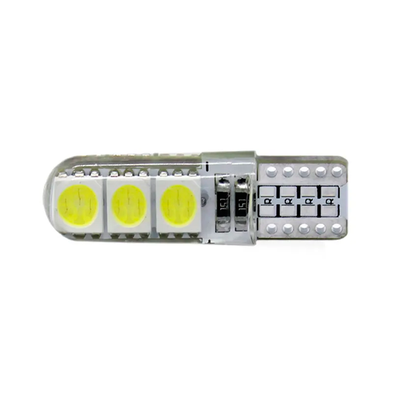 Автолампа світлодіодна Т10, 6SMD 5050, 12В, миготлива, біла | Зображення 3
