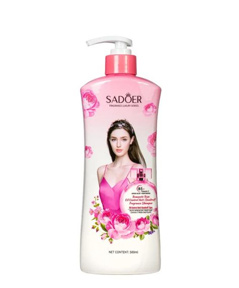 Парфумований шампунь для волосся проти лупи Sadoer Romantic Rose, 500 мл