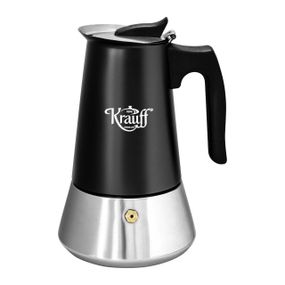 Кавоварка гейзерна з нержавіючої сталі Krauff Spritzer 26-203-072, 450 мл на 9 чашок для еспресо