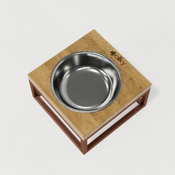 Миска на подставке для кошек и маленьких собак Hollky Base Solo S (1 × 0,45 л) Solo S-18187-GLNT | Зображення 3