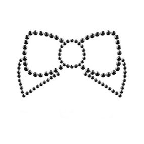Прикраси для грудей  зі стразами MIMI Bow  колір: чорний  Bijoux Indiscrets (Іспанія) sexstyle