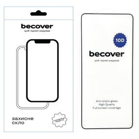 Стекло защитное BeCover Oppo Reno12 F 5G 10D Black (712739)