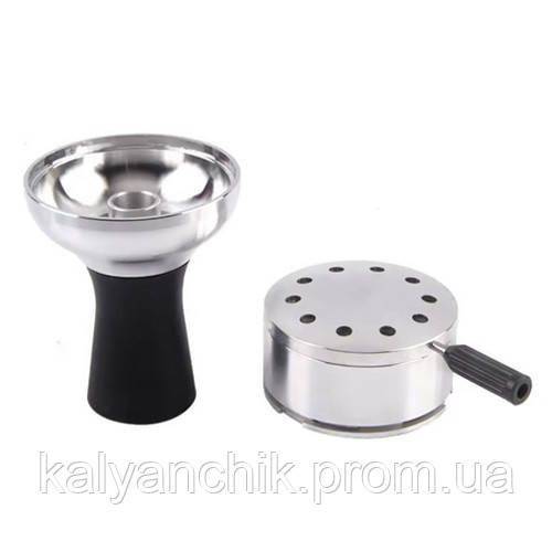 Калауд-чаша для кальяна металлический черный | Зображення 1