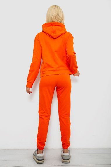 Спортивный костюм женский двухнитка, цвет оранжевый, 214R1419-007 | Зображення 3