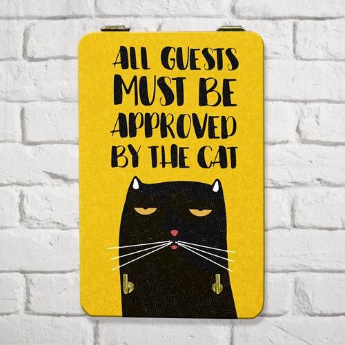 Ключница настенная All guests must be approved by the cat 10x15 см (KEDL_21S009) | Зображення 1