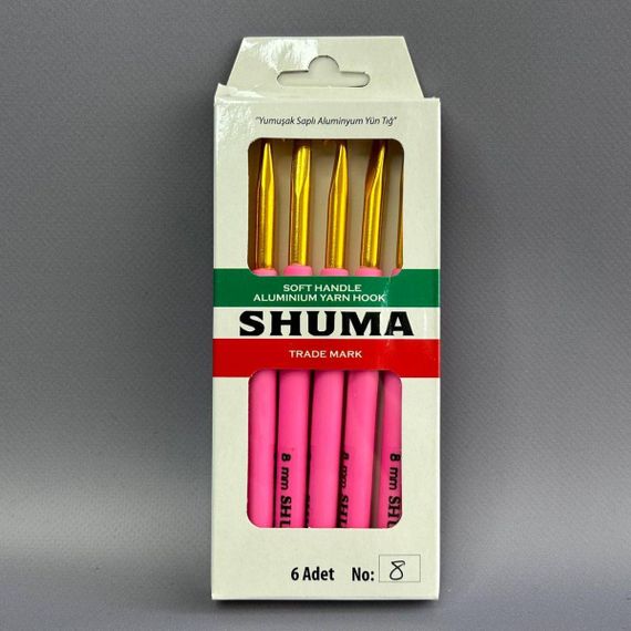Гачок для в'язання SHUMA #8 з м'якою ручкою | Зображення 1