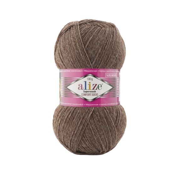 Пряжа Alize SUPERWASH COMFORT колір 240 алізе супервош 75% вовна 25% поліамід