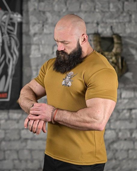 Тактична потоотводна футболка водія кайот ДЛ6479 | Зображення 2