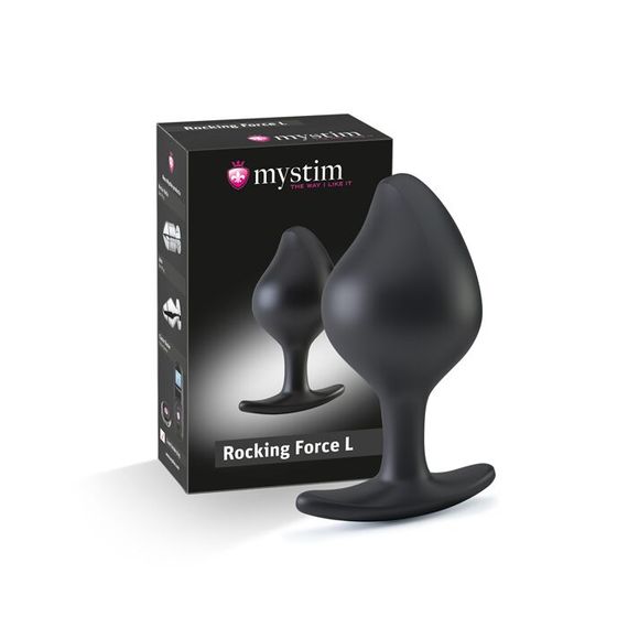 Силіконова анальна пробка Mystim Rocking Force L для електростимулятора, діаметр 4,7 см | Зображення 5