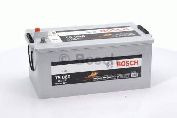 Акумулятор 225Ah-12v BOSCH (T5080) (518x276x242),полярність зворотна (3),EN1150 BOSCH 0092T50800 на SCANIA 4 - series