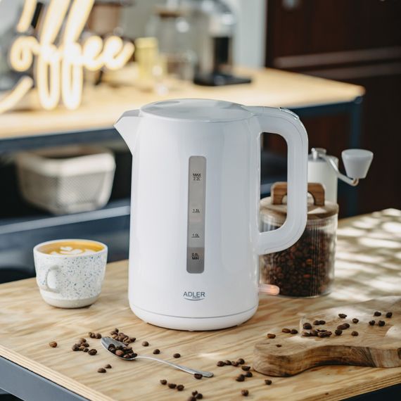 Електрочайник Adler AD 1386 білий 2,2 л, 2200 Вт | Зображення 6