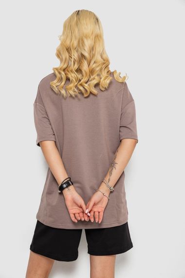 Костюм женский повседневный, цвет мокко, 241R5004-1 | Зображення 3