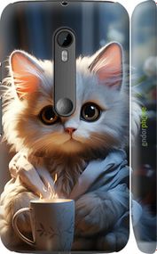 Чохол на Motorola Moto G3 Білий кіт "5646m-318-2448"