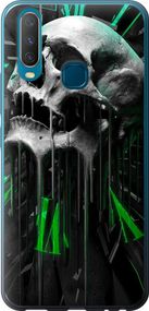 Чехол на Vivo Y15 Череп-часы "4100u-1791-17620"