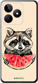 Чохол на Realme Narzo N53 Єнотик з кавуном "4605u-4042-2448"