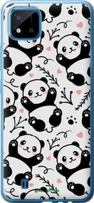 Чохол на Realme C20A Панди "4318t-2416-2448"