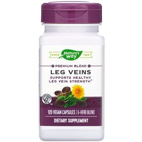 Комплекс для профілактики тиску та кровообігу Nature's Way Leg Veins, Premium Blend 120 Veg Caps NWY-15335
