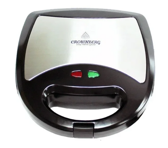 Мультимейкер Crownberg CB 1071 3в1 вафельниця гриль бутербродниця сендвічниця