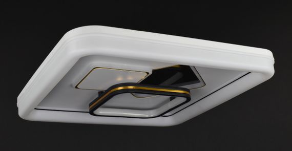 Люстра світлодіодна стельова LED світильник для квартири на стелю лед 27824 Білий 7х46х46 см. | Зображення 4