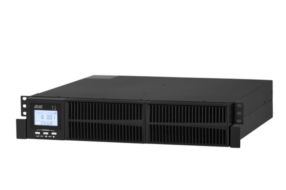 Джерело безперебійного живлення 2E  OD2000RT, 2000VA/1800W, RT2U, LCD, USB, 4xSchuko (2E-OD2000RT) | Зображення 1