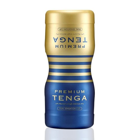 Мастурбатор Tenga Dual Feel Cup двосторонній, з двома незалежними каналами, Преміум