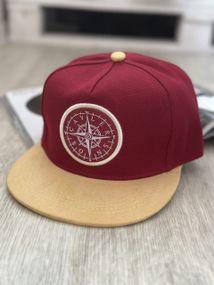 Кепка снепбек (Snapback) Компас Бордовий 56-61р (9078)