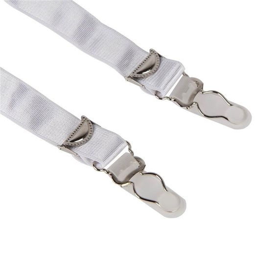 Сексуальні трусики стрінги Star Night з поясом для панчохи, білий sexstyle | Зображення 15