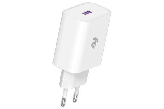 Сетевое ЗУ 2Е Wall Charger USB-A QC3.0 3A, Max 18W, white (2E-WC1USB18W-W) | Зображення 2