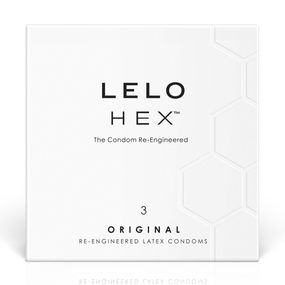 Презервативи LELO HEX Condoms Original 3 Pack, тонкі та суперміцні