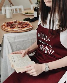 Фартух Live. Love. Bake (Бордо)